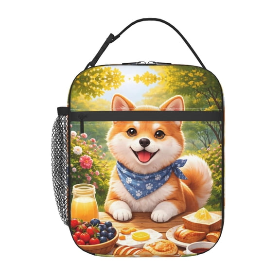 Shiba Picnic Garden Lunch Bag Portable Thermal Lunch Box for Men and Women