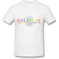 thumbnail image 1 of Coldplay un T-Shirt Logo de Fan de la Tournée Full Of Dreams 2016 pour Hommes, 1 of 2