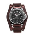 thumbnail image 1 of Military Royale Mechanical Mens Watch Brown Leather Black Dial Self-winding, 1 of 5