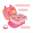 thumbnail image 3 of Lonchera Lunch box bento portátil para niños y adultos con 5 compartimentos de sellado hermético, libre de fugas y cubiertos incluidos, BPA FREE Happy Life  Lonchera Lunch box bento portátil para niños y adultos, 3 of 10