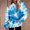 Blue, variant on Hoodies for Women Pullover Woman Long Sleeved Drawstring Pocket Pullover Print Casual Loose Tops Ladies Outdoor Travel Fall Winter Wear Red