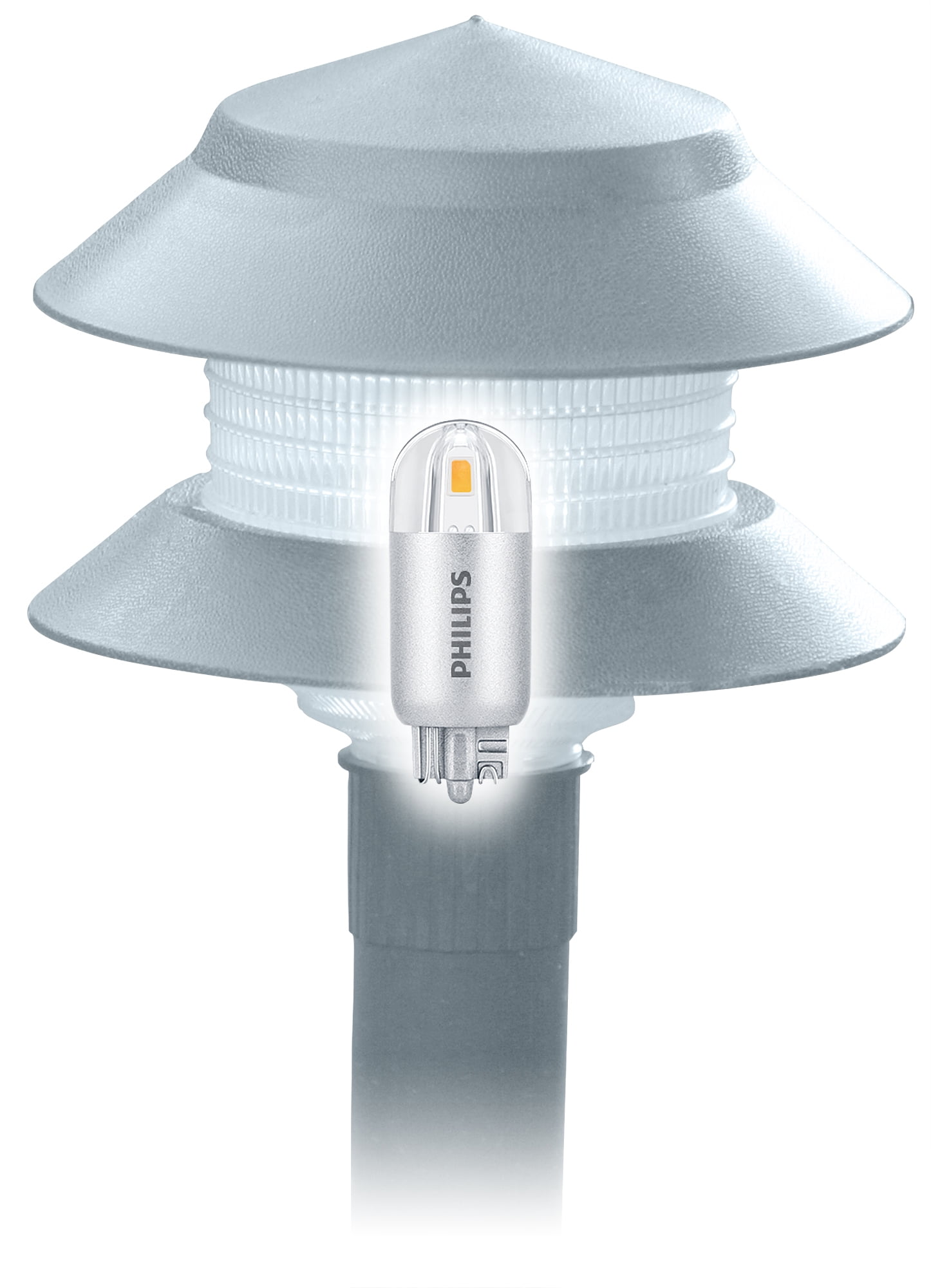 PHILIPS LED 1.2W (7W Equivalent) T5 Landscape Lightbulb, Bright White, Wedge Based 2PK