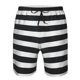 thumbnail image 3 of Balery Black And White Stripes Traje de Baño Estilo Hawaiano para Hombre, Shorts de Secado Rápido con Bolsillos-Medium, 3 of 6