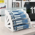 thumbnail image 3 of Natwind PVC 5 Compartments Letter-Size Desk File Organizer, 3 of 8