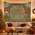 thumbnail image 3 of Wheel of Life Mandala With Snow Lion, Mystical Illustration for Spiritual Decor Lovers, Buddhist Wall Art, Housewarming Gift, Tapestry Wall Hanging for Bedroom and Meditation Room, 3 of 7