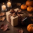 thumbnail image 5 of Halloween Wired Ribbon, 1Roll Plaid Print Ribbon for Wreath Bow Making | 1.49″ Wide, Wired Edge Holds Shape for Bow Wreath Decoration, Gift Wrapping Craft, 5 of 7