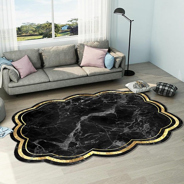 Area Rugs for Living Room Bedroom Washable Rug Modern Geometric Soft Bedside Rug Indoor Carpet