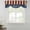 Blue, variant on 4th of July Tie Up Valance Curtains for Windows, Kitchen Curtains Window Treatments, Sunflower Independence Day Short Window Shades Valances for Bedroom Bathroom Cafe 54"x18"