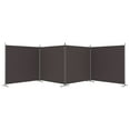 thumbnail image 2 of vidaXL 4-Panel Room Divider Brown 698x180 cm Fabric, 2 of 5