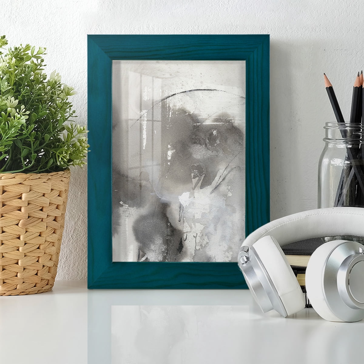 Mystical Objects I - Framed Print w/glass - Ocean Blue