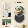 thumbnail image 5 of Glass Refrigerator Magnet 6Pcs Magnetic Fridge Sticker,Decor for Kitchen,Whiteboard,Cabinet,Surf Loving Puppy In Dynamic Seascape, 5 of 5