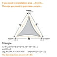 thumbnail image 2 of LOVE STORY Sun Shade Sail Triangle 95% UV Block Sunshade Awning for Backyard Yard Deck Patio Garden Outdoor Activities and Facility, 20'x20'x20' Dark Grey, 2 of 7