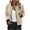 Beige, variant on Women's Zipper Pocket Jacket Long Sleeve Solid Color Lightweight Outerwear Casual Loose Fit Comfortable Street Style with Front Pockets for Spring Fall Daily Wear,Army Green L