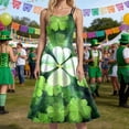 thumbnail image 6 of COMVALUE Women's St Patricks Day Print Dress Sleeveless Shamrock Dress in Irish Festivals Party 2026 (Light Green, XXL), 6 of 6