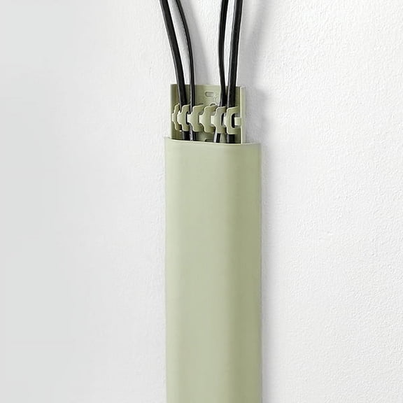 Pretty Comy Wall Mount Self-adhesive Cable Cover Protector Wire Management Cord Organizer Holder Hide Raceway