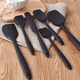 thumbnail image 4 of Utensilios Silicona Cocina Palas Espatulas Reposteria 6 Set Negro, 4 of 5