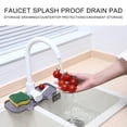 thumbnail image 6 of Faucet Splash Guard, Two Hole Draining Mat for Sink, Diatomite Fast Drying Trafor Kitchen and Bathroom Counter, 6 of 9