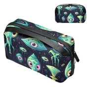 Alien Oxford Fabric Digital Pouch for Electronic Devices, Waterproof Travel Case for Cell Phone Charger, Hard Drive, and Cords - 5.9x9.44x3.14 inches