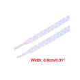 thumbnail image 3 of INSPIRE CHIC Two Color Checkered Flat Shoelaces Plaid Shoe Laces for Sneaker 1 Pair Light Pink Purple Blue 120cm/47.2", 3 of 4