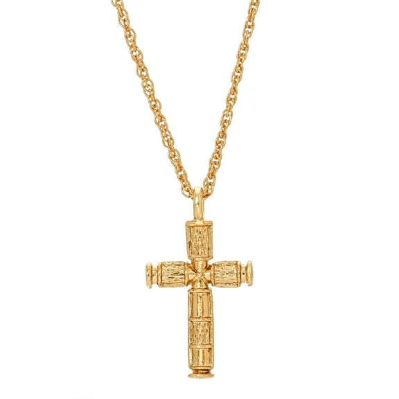Symbols Of Faith Cross Pendant Necklace 16"   3" Extender