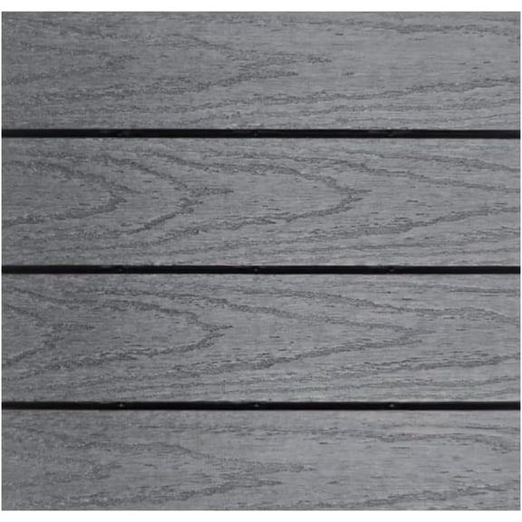UltraShield Naturale 1 ft. x 1 ft. Quick Deck Outdoor Composite Deck Tile Sample (Westminster Gray)