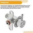 thumbnail image 4 of Unique Bargains Fuel Pressure Regulator Fuel Pump Regulator No.F87Z9F775CA for Ford Explorer 1998-1999 Aluminum Alloy 20-70 Psi Corrosion Resistant 1 Pc, 4 of 6