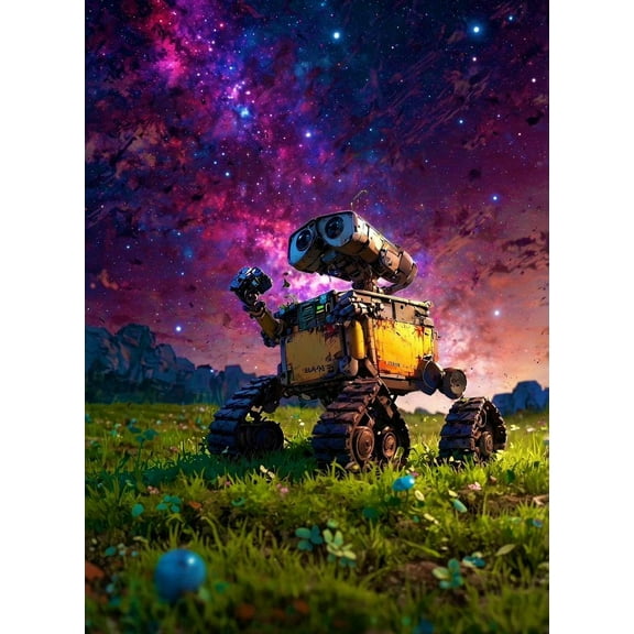 Wall-E Diamond Painting Kits for Adults, Diamond Art Walle 5D DIY Diamond Art Kits Full Drill Diamond Dots for Gift Wall Decor and Relaxation Gem Arts 12x16 inch