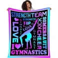 thumbnail image 1 of LHSHID Gymnastics Blanket Loves Gymnastics Kids Fleece Throw Blanket Gymnastics Birthday Party Gift for Teens Kids Daughter Granddaughter Ultra Soft Sofa Bed Blanket Travel Blanket Luxurious Blanket, 1 of 7