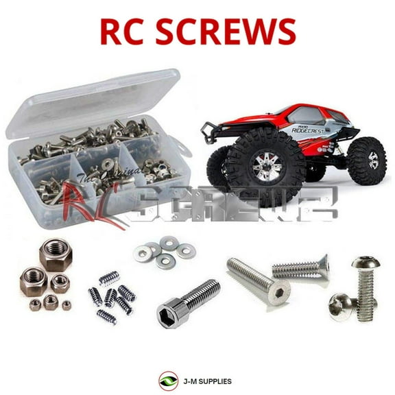 RCScrewZ Stainless Steel Screw Kit axi006 for Axial Racing AX10 RidgeCrest RC Car | PRO