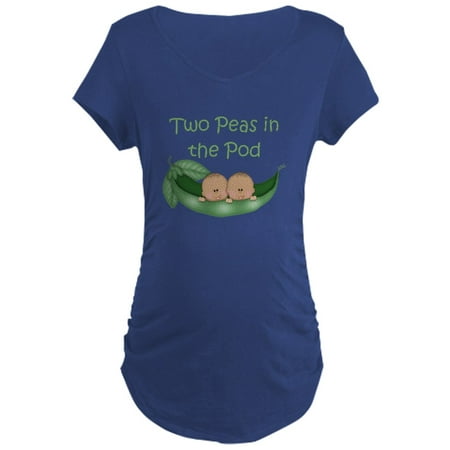 

CafePress - TWO PEAS IN THE POD TWINS Maternity T Shirt - Maternity Dark T-Shirt