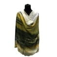 thumbnail image 1 of Châle pour Femmes en Coton Imprimé Style Pashmina Vert, 1 of 1