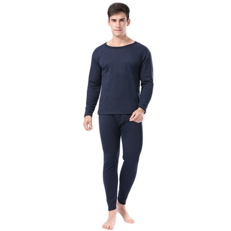 

SIEYIO Women Men Couple Winter Faux Fleece Lined Thermal Underwear Set O-Neck Pullover Top Bottom Long Johns Thicken Warm Base Layer Pajamas