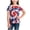 Gray, variant on WRKEKC Summer Boys T Shirts Independence Day Print Round Neck Short Sleeve Patriotic Graphic for 3-14 Years