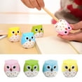 thumbnail image 2 of Matoen Cute Owl Pencil Sharpener with 2-Holes, Plastic Colored Manual Handheld Small Compact Sharpeners for Student Kids School Classroom Stationery Supplies, 2 of 6