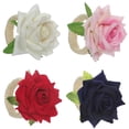 thumbnail image 4 of 6 Pcs Artificial Flower Napkin Rings for Valentine Day Wedding Dinner Party, 4 of 7