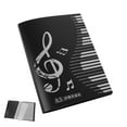 thumbnail image 5 of WHAMVOX Music File Folder Music Sheet Holder Piano Choir File Folder Band Performances Plastic Folder for Sheet Music Storage and Carrying (A3, 20 Pages), 5 of 8