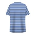 thumbnail image 4 of Tops de Manga Corta de Tamaño Más de las Mujeres, Blusas de Cuello en V Impresas de Verano de Moda para Uso Casual, Diario Y de Fiesta, 4 of 7