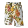 thumbnail image 6 of Uemuo Ducks and Flowers Pattern Men's Swim Trunks Hawaiian Beach Bathing Suit Swimsuits Beach Quick-Dry Shorts with Pockets-3X-Large, 6 of 9