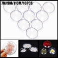 thumbnail image 2 of 10 bolas de Navidad transparentes de plástico rellenables para árbol de Navidad, caja de regalo para casa, boda, fiesta, 7-11 cm, 2 of 5