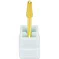 thumbnail image 6 of PANA Professional 3/32" Cone Shape Nail Carbide Bit - Nail Drill Bit For Manicure Dremel Machine- Gold, Extra Coarse Grit, 6 of 7