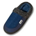 thumbnail image 3 of Daznico Men's Plush Slippers Non- Indoor House Shoes Closed-Toe Soft Warm Cozy Comfortable Flat Sole for Winter Home,Color:Blue,Sizeï¼12, 3 of 9