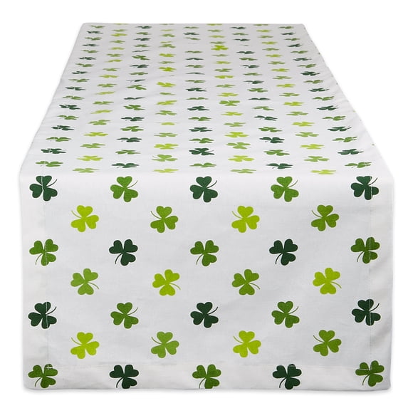 Design Imports CAMZ11172 DII Shamrock Shake Print Table Runner 14x72