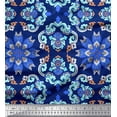 thumbnail image 1 of Soimoi Crepe Silk Fabric Mandala Ethnic Print Fabric by The Yard 42 Inch Wide, 1 of 1