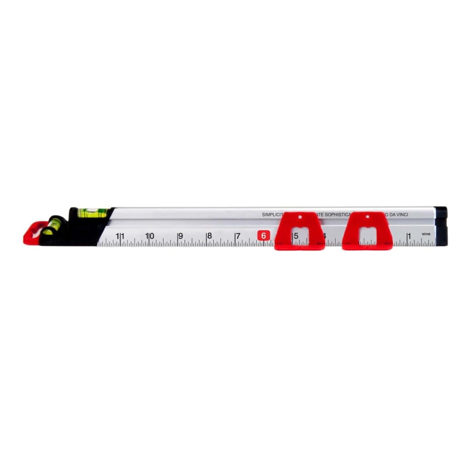 313 Measure Mate - Ultimate Home-Improvement Tool - With Level and Ruler - Features Sliding Markers and Knife - Includes Nail Gripper and Drill Bit Gauge - 12 Inch