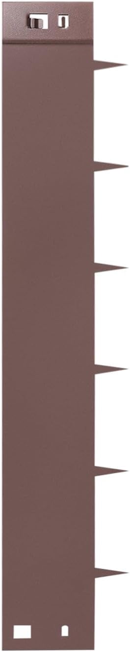Miumaeov Brown Steel Lawn Edging, 5PCS 4"x39" Garden Metal Landscape Edging Border for Garden, Yard