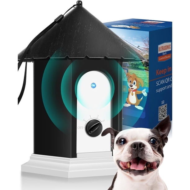 Silenciador Ultrasónico Bark de 50 Ft de Alcance – Dispositivo Anti Ladridos con 3 Modos, Caja de Control de Ladridos para Perros, Seguro para Perros y Personas