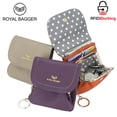 thumbnail image 3 of Royal Bagger Kiss Lock Coin Purse for Women RFID Simple Card Holder with Removable Keychain Genuine Leather Storage Bag 2622, 3 of 10