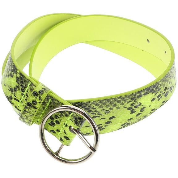 FRCOLOR Snakeskin Belt Women Animal Print Belt Waist Belt for Women Jeans Waist Belt Dress Belt for Women Waist Belt Buckle Woman Belt Fashion Belt for Women