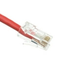thumbnail image 4 of Cat5e Ethernet Cable, 24AWG Network Cable with RJ45 Gold Plated Connector, 4 pair Stranded Bare Copper, Bootless Unshielded Twisted Pair (UTP) Internet Patch Cable, 25 Foot, Red, CableWholesale, 4 of 5