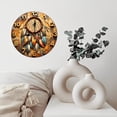 thumbnail image 6 of Bohemian Dreamcatcher Wall Clock Feather Decor 10-Inch Silent Wooden Wall Clock, Battery Operated (AA Batteries Not Included), Artistic Home Decor, 6 of 7